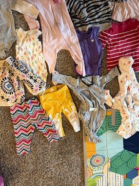 Mixed Baby Girl Clothing Set - Pink, Purple, Yellow, Gray, Multi